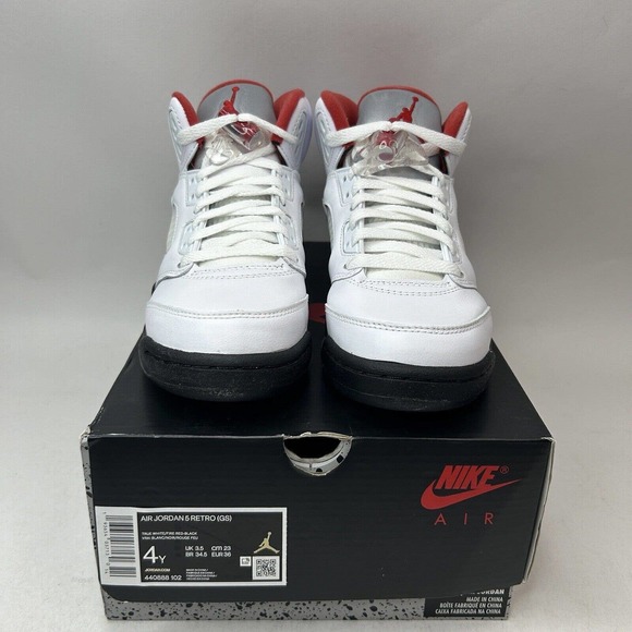 Nike Shoes Air Jordan 5 Retro GS “Fire Red" 2023 - Picture 2 of 5